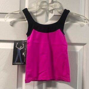 Motionwear Fuchsia and Black Tank Top